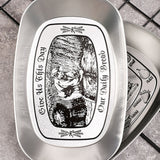 Camping Tinplate Outdoor Dinner Plate Multifunctional Kitchenware European Cutlery Portable Picnic Bowl Harvest Pattern