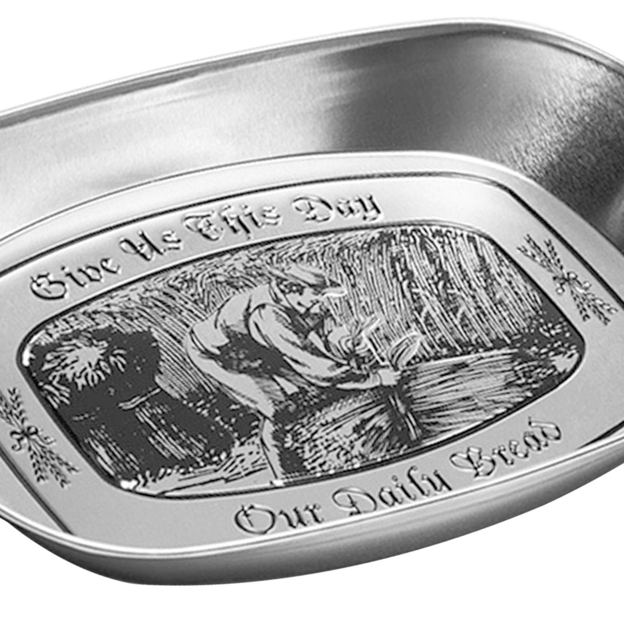Camping Tinplate Outdoor Dinner Plate Multifunctional Kitchenware European Cutlery Portable Picnic Bowl Harvest Pattern