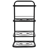 Kitchen Pots Organizer 4 Tiers Adjustable Height Space Saving Pan Rack for Under Sink Cabinet Countertop