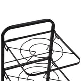 Kitchen Pots Organizer 4 Tiers Adjustable Height Space Saving Pan Rack for Under Sink Cabinet Countertop