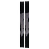 2pcs Kitchen Wide Gap Filler Strip Anti Oil Sealing Strip T Shaped Silicone Stove Gap Covers for Kitchen Stovetop Cooktop Black 63.5cm / 25in
