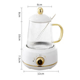 Portable Electric Kettle Stew Cup 450ML Health Cup Mini Slow Cooker Kettle Office Flower Teapot Split Tea Boiler AU Plug 220V - Extra Image