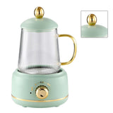 Portable Electric Kettle Stew Cup 450ML Health Cup Mini Slow Cooker Kettle Office Flower Teapot Split Tea Boiler AU Plug 220V Macaron 450ml