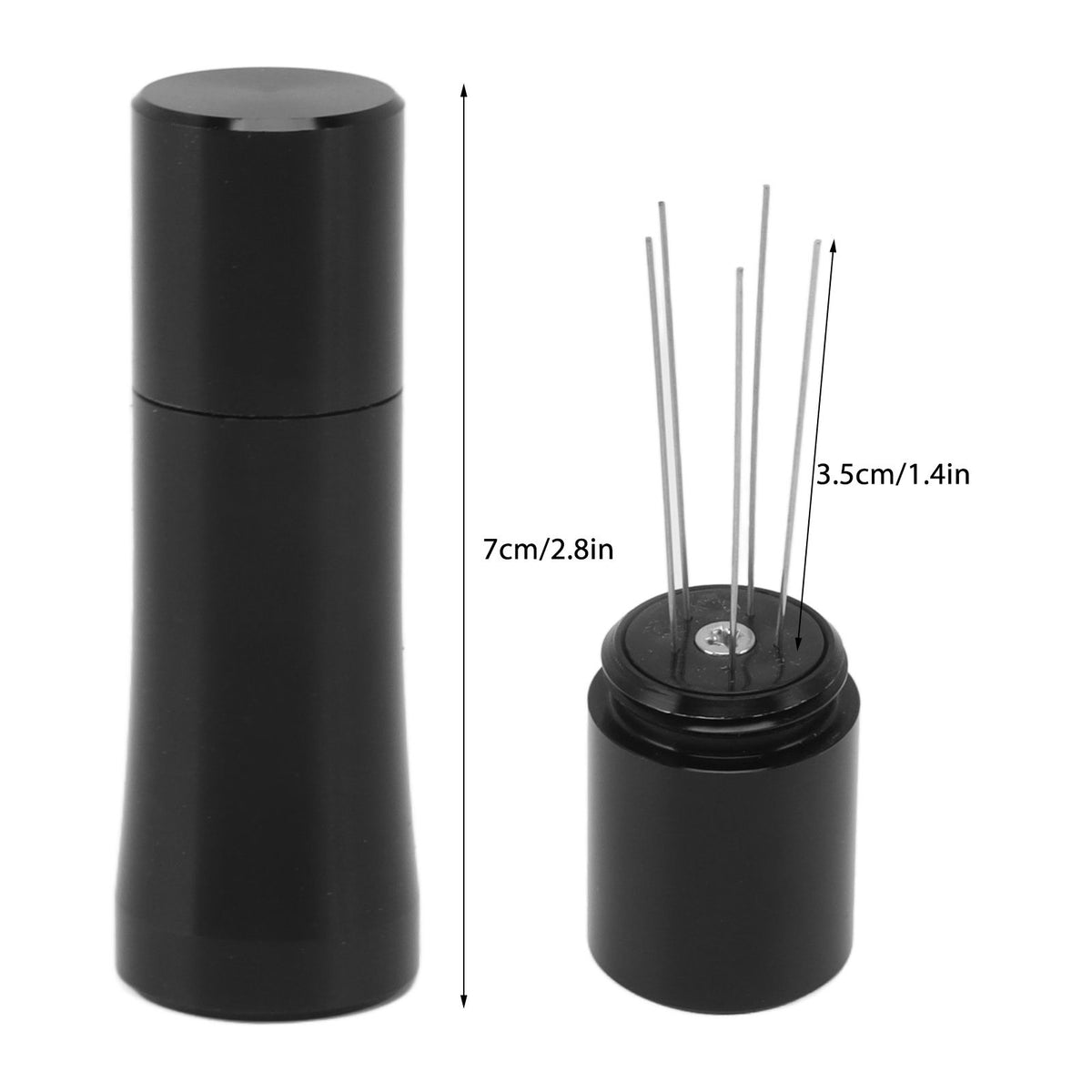 Coffee Stirring Tamper 304 Stainless Steel Needle Type Coffee Distribution Tool for Home Black