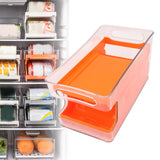 2 Tier Soda Can Rack Beverage Can Can Storage Holder Can Holder for Pantry Refrigerator Orange