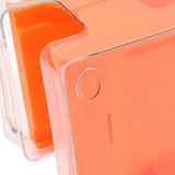 2 Tier Soda Can Rack Beverage Can Can Storage Holder Can Holder for Pantry Refrigerator Orange
