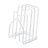 Chopping Board Storage Rack Multifunctional Pot Pan Lid Stand Holder Iron Good Ventilation Kitchen Countertop Organizer White Standard