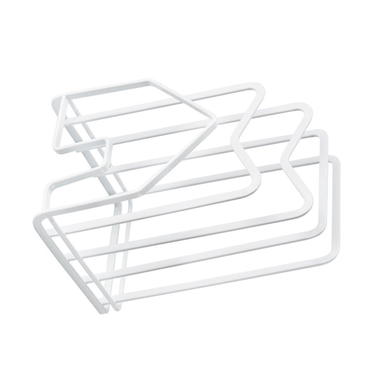 Chopping Board Storage Rack Multifunctional Pot Pan Lid Stand Holder Iron Good Ventilation Kitchen Countertop Organizer White Standard
