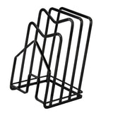 Chopping Board Storage Rack Multifunctional Pot Pan Lid Stand Holder Iron Good Ventilation Kitchen Countertop Organizer Black Standard