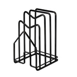 Chopping Board Storage Rack Multifunctional Pot Pan Lid Stand Holder Iron Good Ventilation Kitchen Countertop Organizer Black Standard
