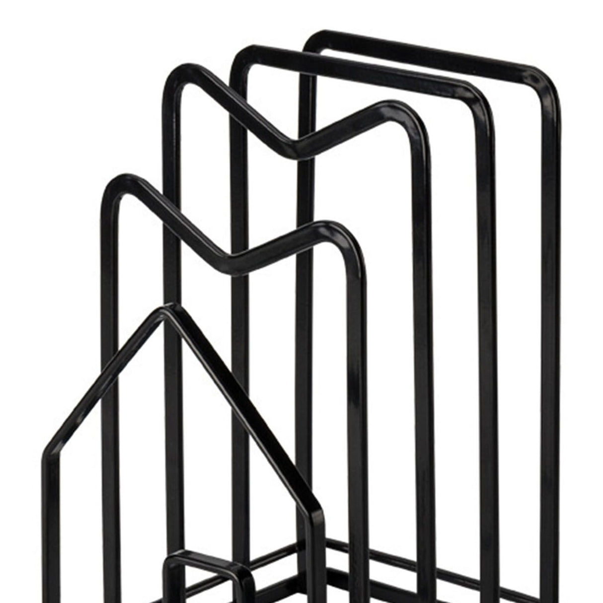 Chopping Board Storage Rack Multifunctional Pot Pan Lid Stand Holder Iron Good Ventilation Kitchen Countertop Organizer Black Standard