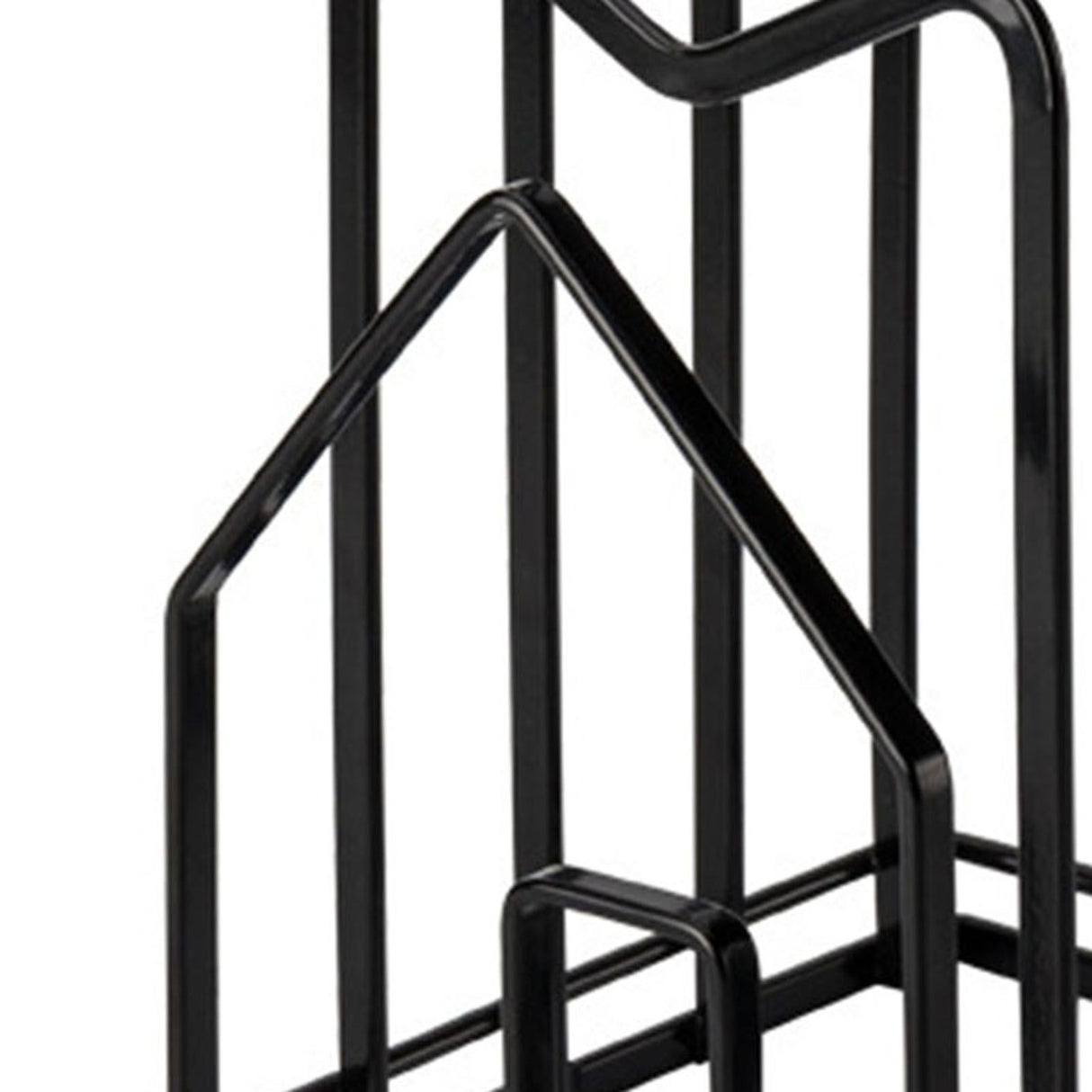 Chopping Board Storage Rack Multifunctional Pot Pan Lid Stand Holder Iron Good Ventilation Kitchen Countertop Organizer Black Standard