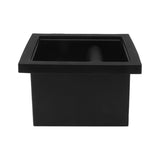 Coffee Ground Knock Box Chute Stainless Steel Built in Desktop Bottomless Knocking Slag Bucket for Home
