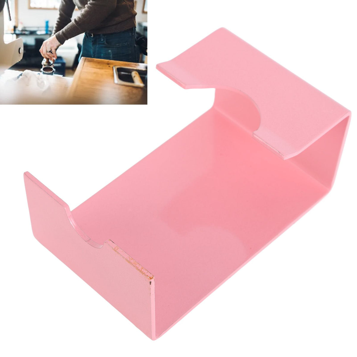 Bottomless Handle Ear Bracket Coffee Bottomless Portafilter Rack Portafilter Rack Shelf Pink