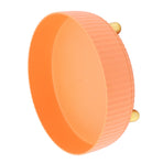 360 Degree Rotating Storage Rack Organizer Round Cosmetic Spice Rack Turntable for Kitchen Cabinet Pantry Small Orange