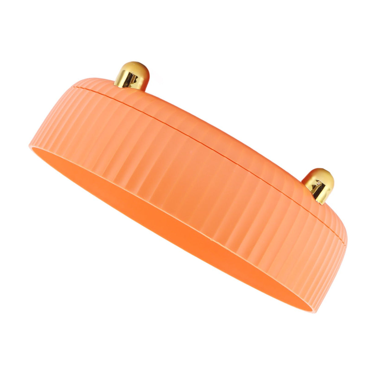 360 Degree Rotating Storage Rack Organizer Round Cosmetic Spice Rack Turntable for Kitchen Cabinet Pantry Small Orange