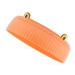 360 Degree Rotating Storage Rack Organizer Round Cosmetic Spice Rack Turntable for Kitchen Cabinet Pantry Small Orange