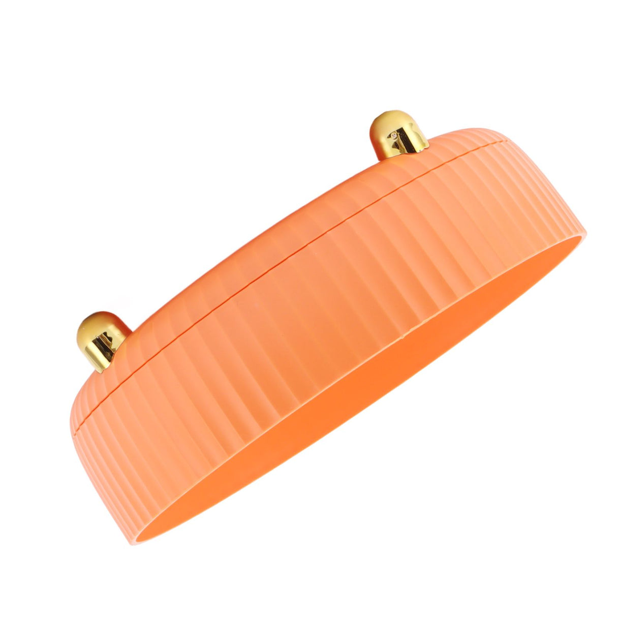360 Degree Rotating Storage Rack Organizer Round Cosmetic Spice Rack Turntable for Kitchen Cabinet Pantry Small Orange