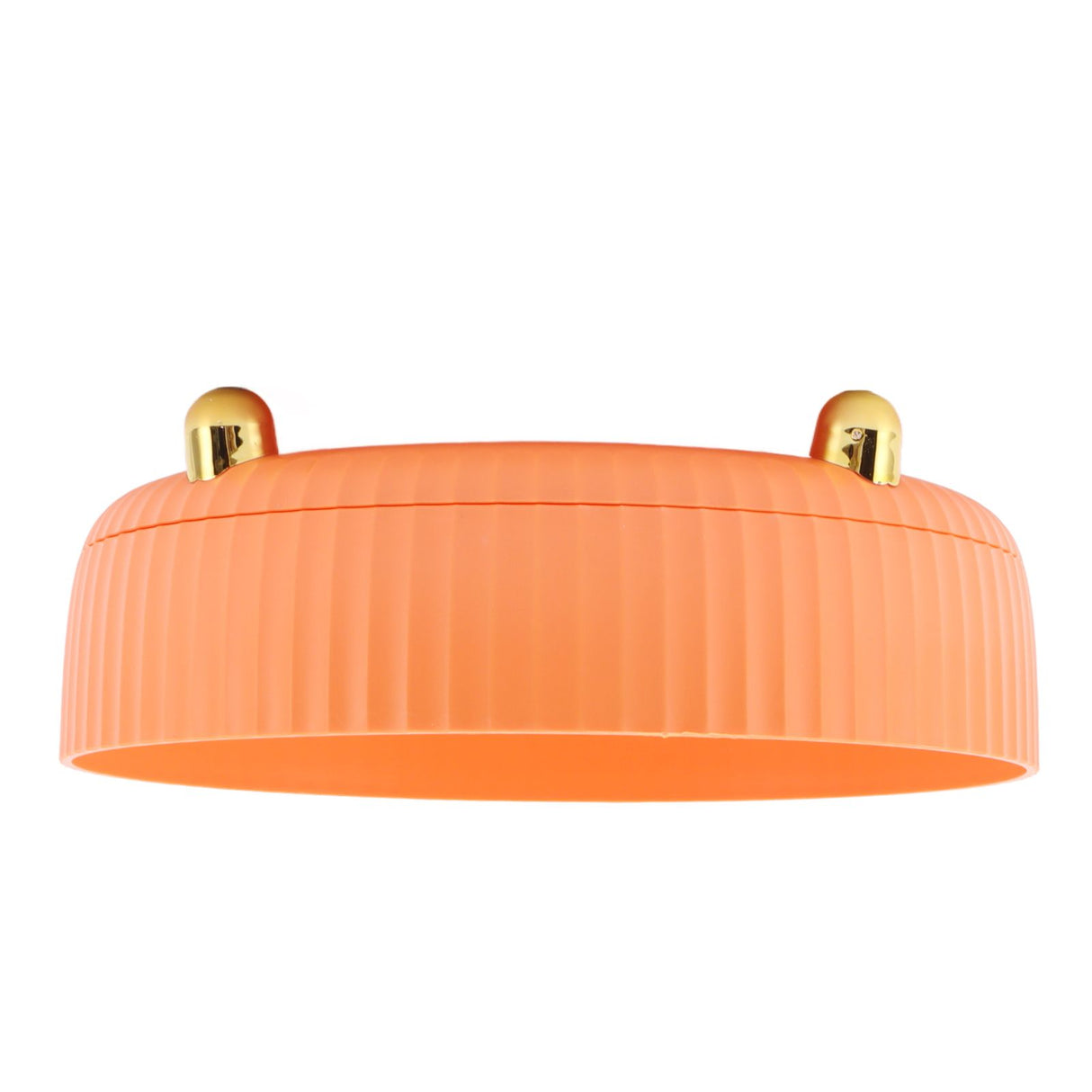 360 Degree Rotating Storage Rack Organizer Round Cosmetic Spice Rack Turntable for Kitchen Cabinet Pantry Small Orange