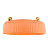 360 Degree Rotating Storage Rack Organizer Round Cosmetic Spice Rack Turntable for Kitchen Cabinet Pantry Small Orange