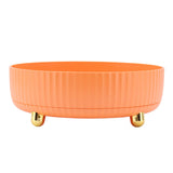 360 Degree Rotating Storage Rack Organizer Round Cosmetic Spice Rack Turntable for Kitchen Cabinet Pantry Small Orange - Extra Image