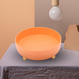 360 Degree Rotating Storage Rack Organizer Round Cosmetic Spice Rack Turntable for Kitchen Cabinet Pantry Small Orange - Extra Image