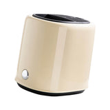 Knife Block Utensil Holder Retro Space Saving Large Capacity 2 In 1 Countertop Utensil Organizer for Kitchen Beige - Top-Down View