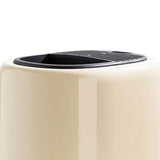 Knife Block Utensil Holder Retro Space Saving Large Capacity 2 In 1 Countertop Utensil Organizer for Kitchen Beige