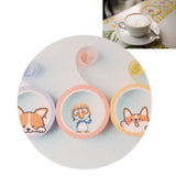 Round Cartoon Diatom Mud Coaster Water Absorbent Coaster Cutlery Insulation Anti Scalding Pad Marble Table Decor Flying Penguin - 45-Degree Angle