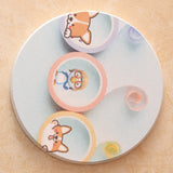 Round Cartoon Diatom Mud Coaster Water Absorbent Coaster Cutlery Insulation Anti Scalding Pad Marble Table Decor Flying Penguin