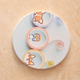 Round Cartoon Diatom Mud Coaster Water Absorbent Coaster Cutlery Insulation Anti Scalding Pad Marble Table Decor Flying Penguin - Extra Image