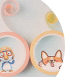 Round Cartoon Diatom Mud Coaster Water Absorbent Coaster Cutlery Insulation Anti Scalding Pad Marble Table Decor Flying Penguin - Extra Image