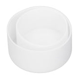 2Pcs Silicone Bumper Boot Protective Water Bottle Bottom Sleeve Cover for Space Thermal Cup White