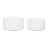 2Pcs Silicone Bumper Boot Protective Water Bottle Bottom Sleeve Cover for Space Thermal Cup White