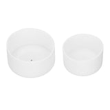 2Pcs Silicone Bumper Boot Protective Water Bottle Bottom Sleeve Cover for Space Thermal Cup White