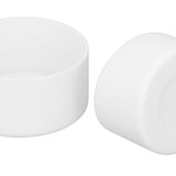 2Pcs Silicone Bumper Boot Protective Water Bottle Bottom Sleeve Cover for Space Thermal Cup White