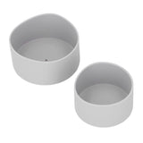 2Pcs Silicone Bumper Boot Protective Water Bottle Bottom Sleeve Cover for Space Thermal Cup Gray