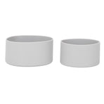 2Pcs Silicone Bumper Boot Protective Water Bottle Bottom Sleeve Cover for Space Thermal Cup Gray
