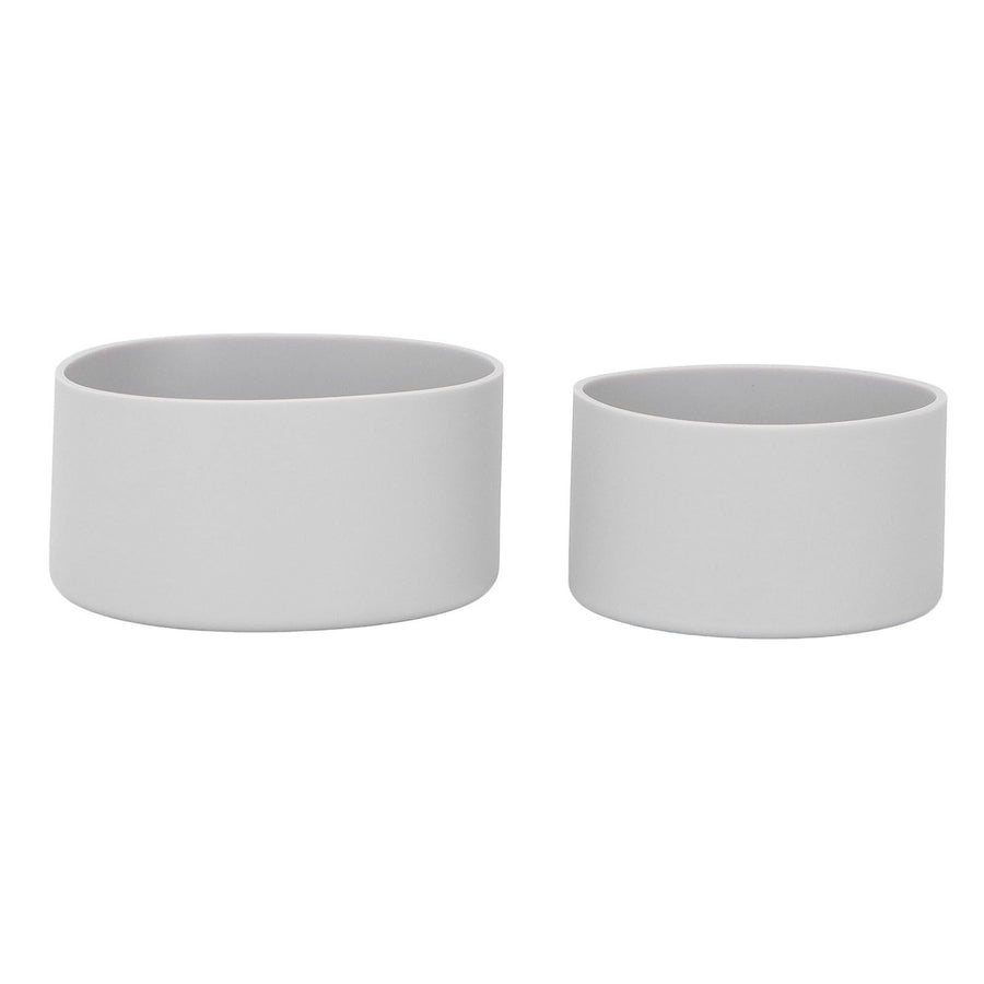 2Pcs Silicone Bumper Boot Protective Water Bottle Bottom Sleeve Cover for Space Thermal Cup Gray