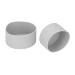 2Pcs Silicone Bumper Boot Protective Water Bottle Bottom Sleeve Cover for Space Thermal Cup Gray