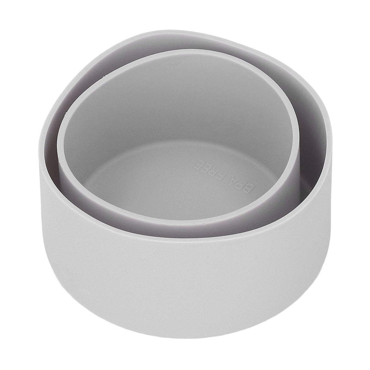 2Pcs Silicone Bumper Boot Protective Water Bottle Bottom Sleeve Cover for Space Thermal Cup Gray