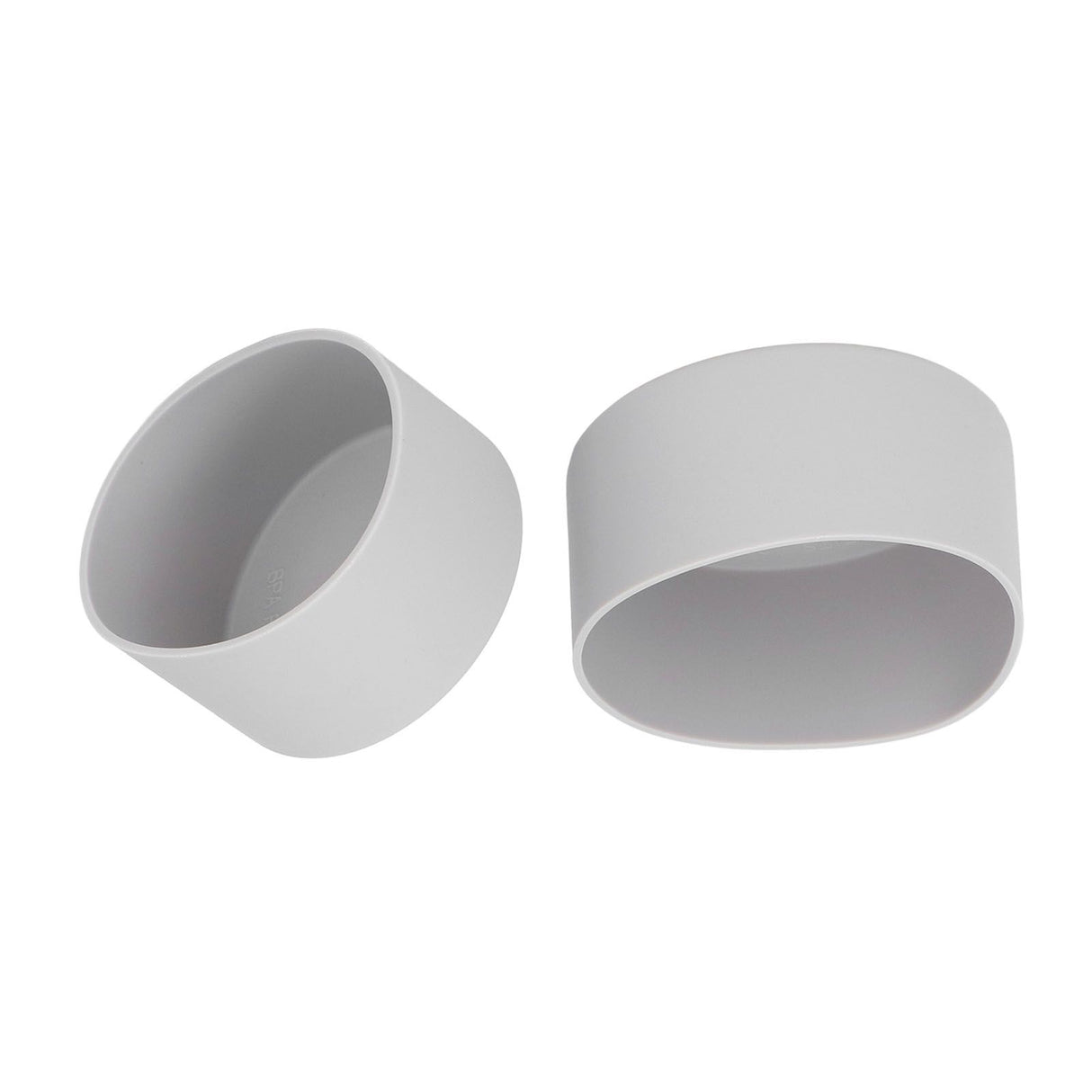 2Pcs Silicone Bumper Boot Protective Water Bottle Bottom Sleeve Cover for Space Thermal Cup Gray