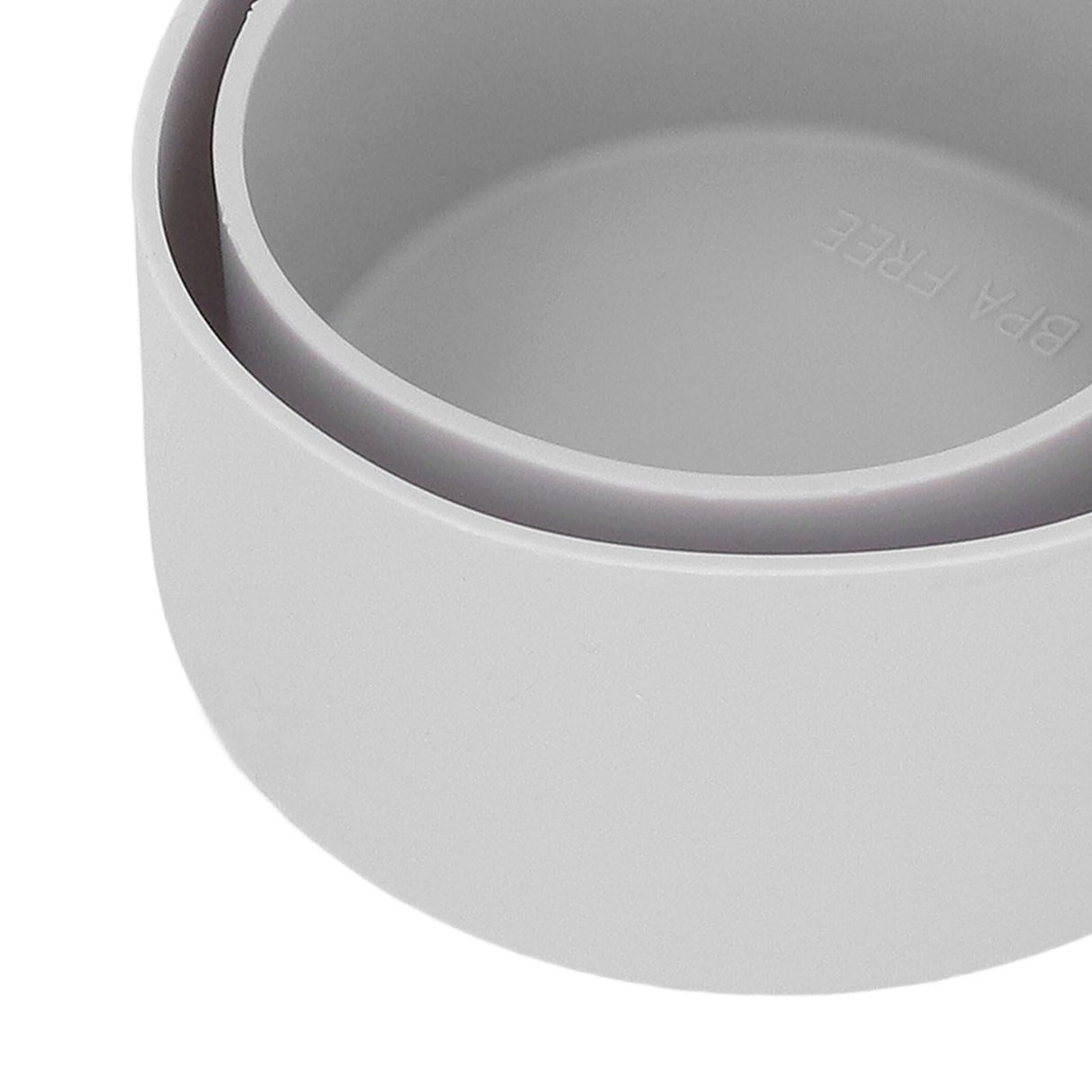 2Pcs Silicone Bumper Boot Protective Water Bottle Bottom Sleeve Cover for Space Thermal Cup Gray