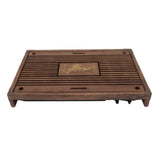 Water Storage Tea Tray with Drainage Tool Hose Non Fading Water Drainage Tea Serving Tray for Home Type A Light Black