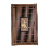 Water Storage Tea Tray with Drainage Tool Hose Non Fading Water Drainage Tea Serving Tray for Home Type A Light Black - Extra Image