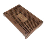 Water Storage Tea Tray with Drainage Tool Hose Non Fading Water Drainage Tea Serving Tray for Home Type B