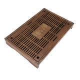 Water Storage Tea Tray with Drainage Tool Hose Non Fading Water Drainage Tea Serving Tray for Home Type B - Top-Down View