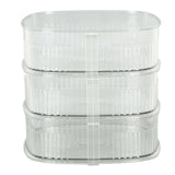 Transparent Dish Dust Cover Dustproof Multi Layer Dish Cover Multifunctional Food Cover 3 Layer - Top-Down View