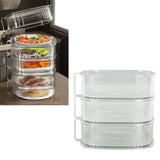 Transparent Dish Dust Cover Dustproof Multi Layer Dish Cover Multifunctional Food Cover 3 Layer