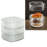 Transparent Dish Dust Cover Dustproof Multi Layer Dish Cover Multifunctional Food Cover 3 Layer